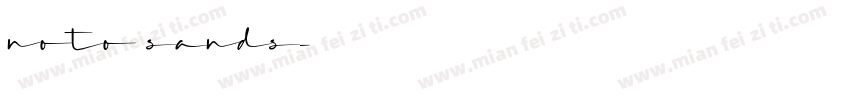 noto sands字体转换